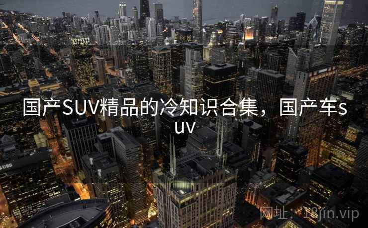 国产SUV精品的冷知识合集，国产车suv