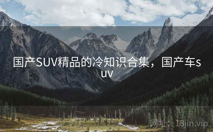 国产SUV精品的冷知识合集，国产车suv